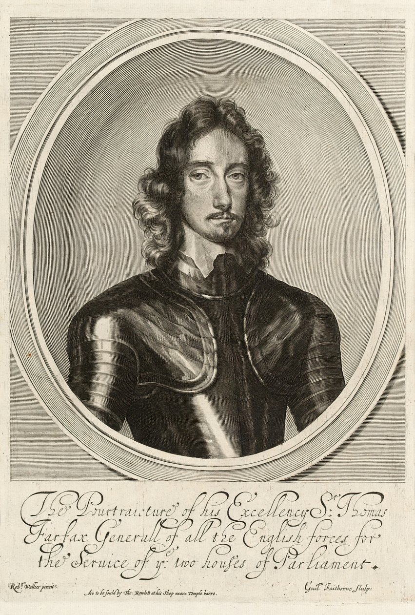 Sir Thomas Fairfax, c.1645 (grabado) de Robert (after) Walker