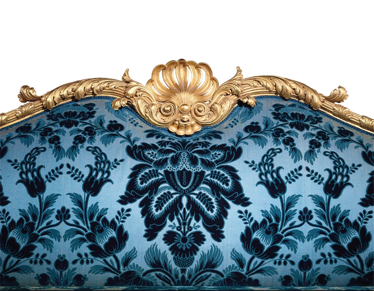 Un sofá dorado de Jorge III de Robert Adam