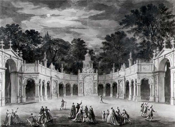 Las Iluminaciones en la Casa de Buckingham para celebrar el cumpleaños de Jorge III de Robert Adam