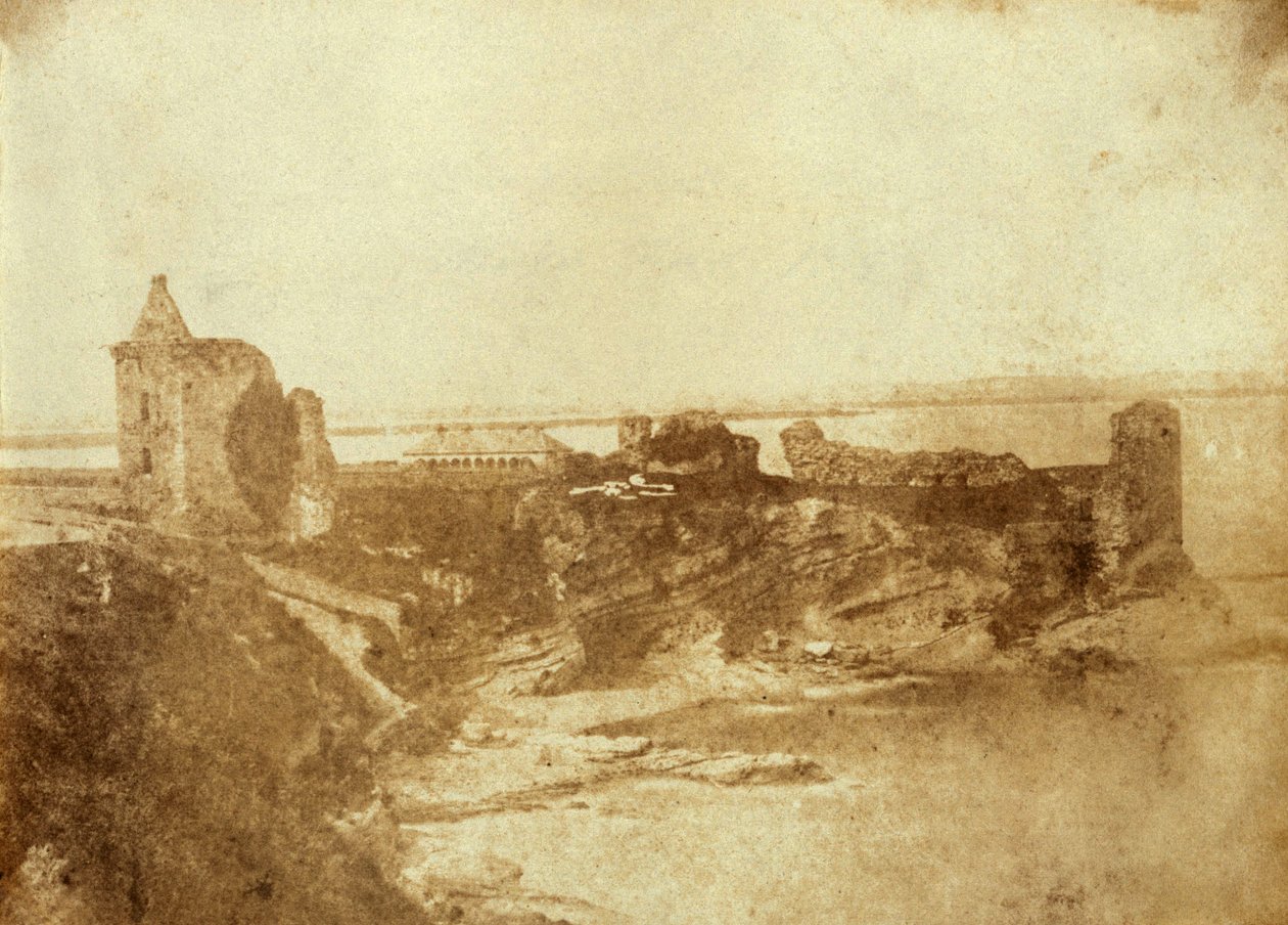 Impresión del Castillo de St. Andrews en Fife, Escocia. Del Museo J. Paul Getty de Robert Adamson