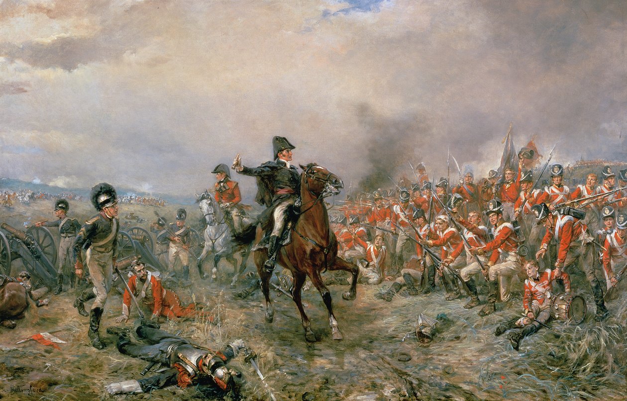 El duque de Wellington en Waterloo de Robert Alexander Hillingford