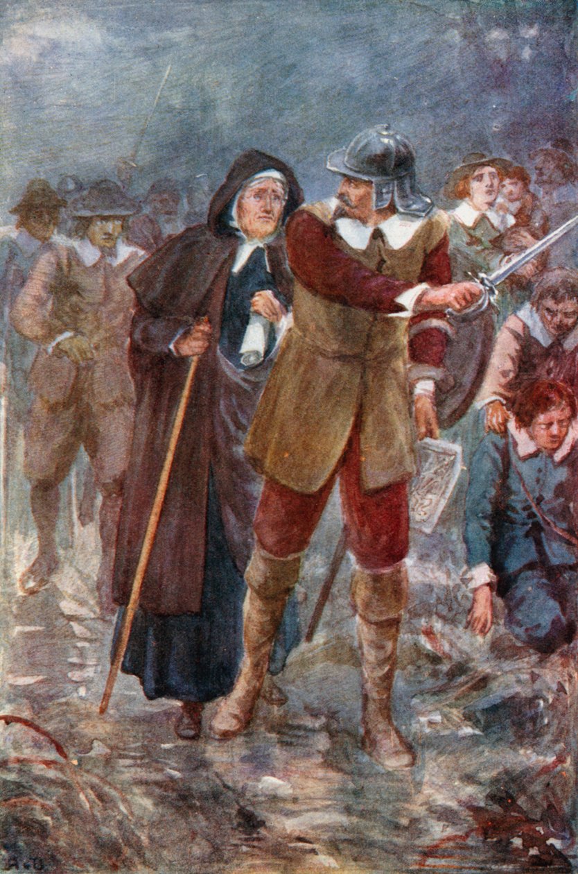 Los peregrinos en la tierra encantada (litografía en color) de Robert Ambrose (after) Dudley