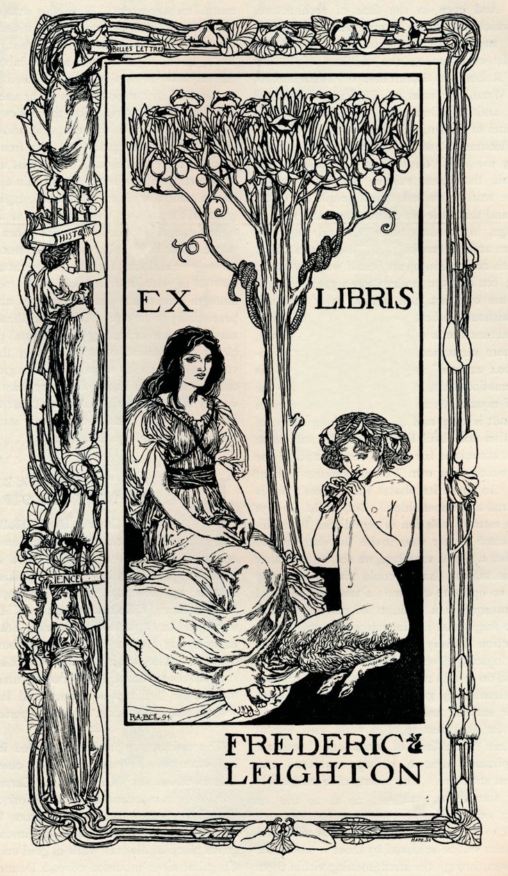 Un ex libris, 1894 de Robert Anning Bell
