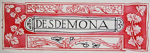 Desdémona, de Heroínas de Shakespeare por Anna Murphy Jameson de Robert Anning Bell