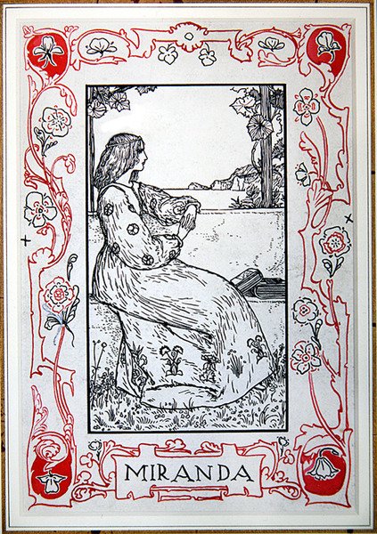 Miranda, de Heroínas de Shakespeare por Anna Murphy Jameson de Robert Anning Bell