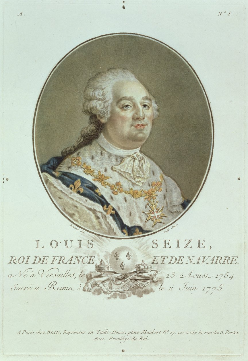 Retrato de Luis XVI (1754-93) de 