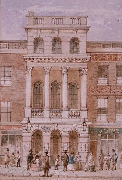 Teatro de la Ciudad de Londres, Bishopsgate de Robert Blemell (attr. to) Schnebbelie