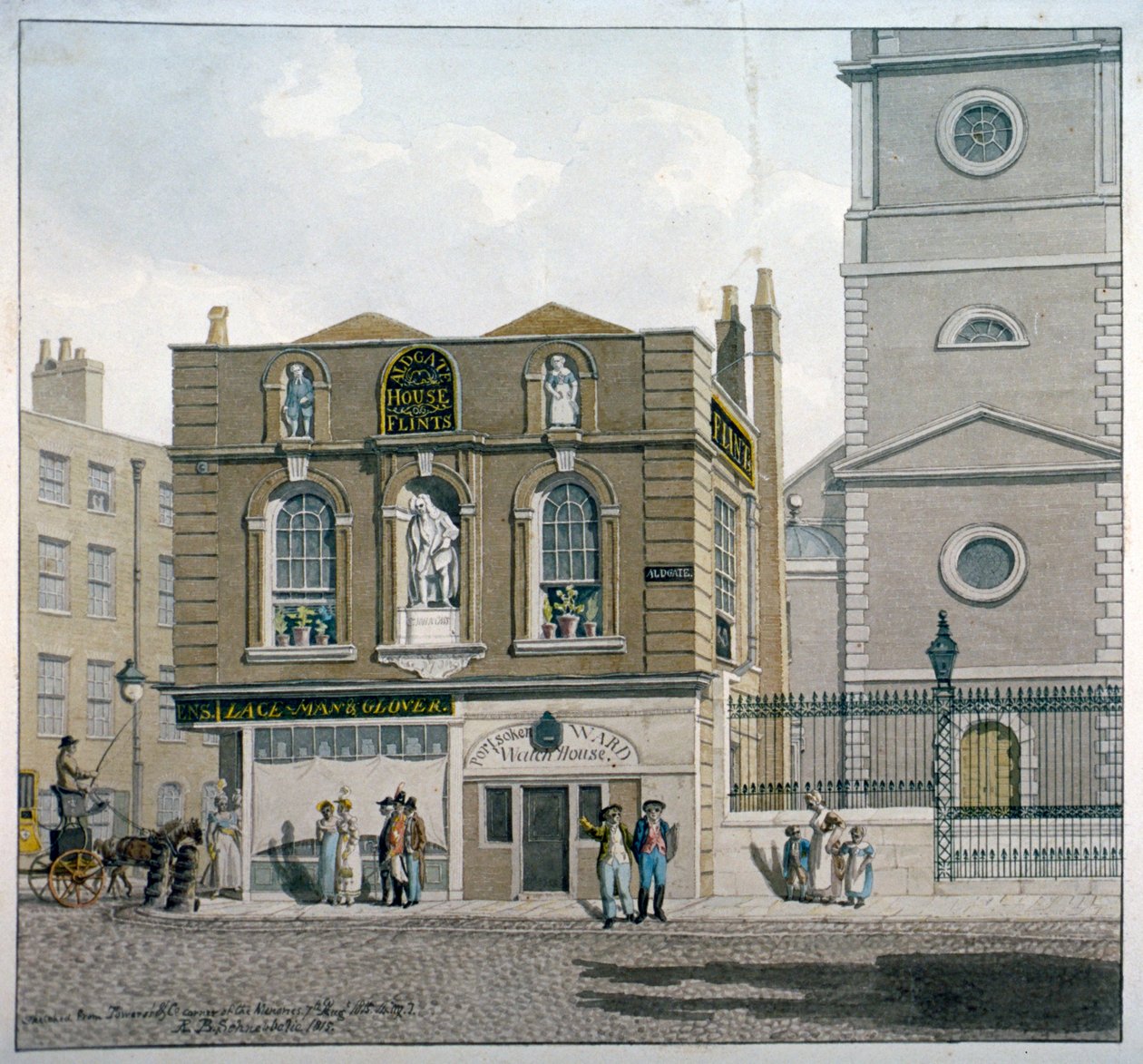 Casa Aldgate, Aldgate High Street, Londres de Robert Blemmell Schnebbelie
