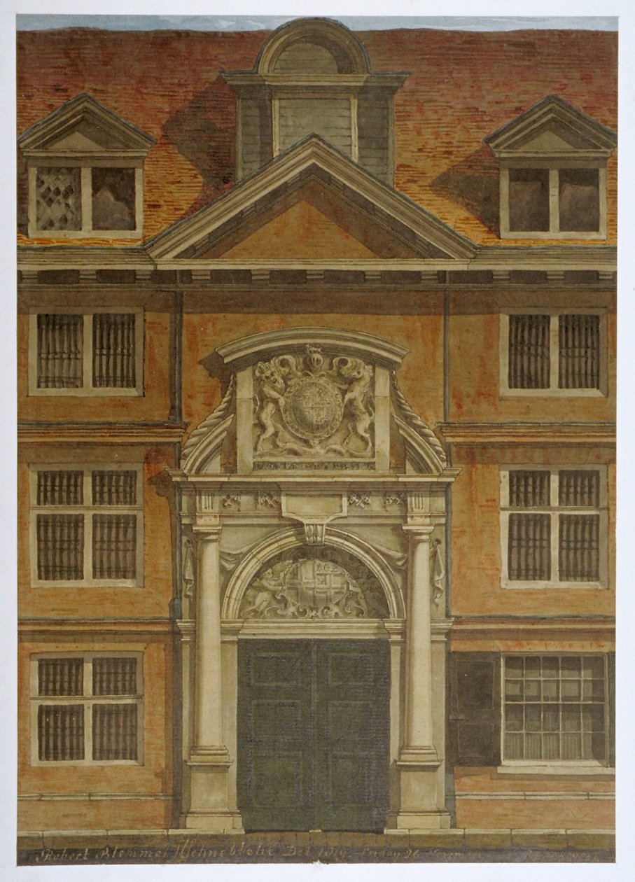 Blackwell Hall, Ciudad de Londres, 1819 de Robert Blemmell Schnebbelie