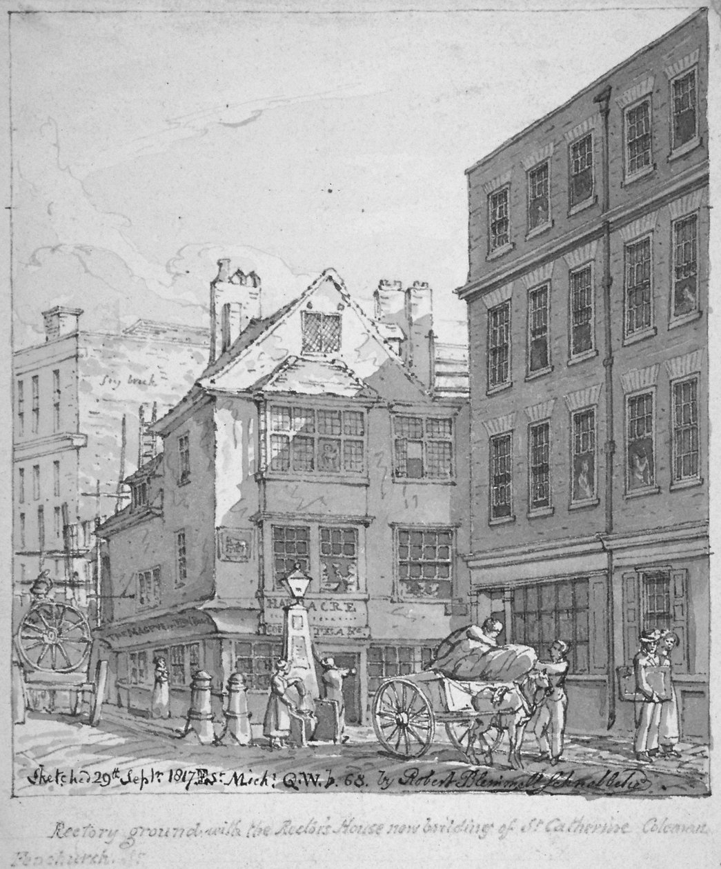 Rectoría de St Katherine Coleman, Fenchurch Street, Ciudad de Londres de Robert Blemmell Schnebbelie