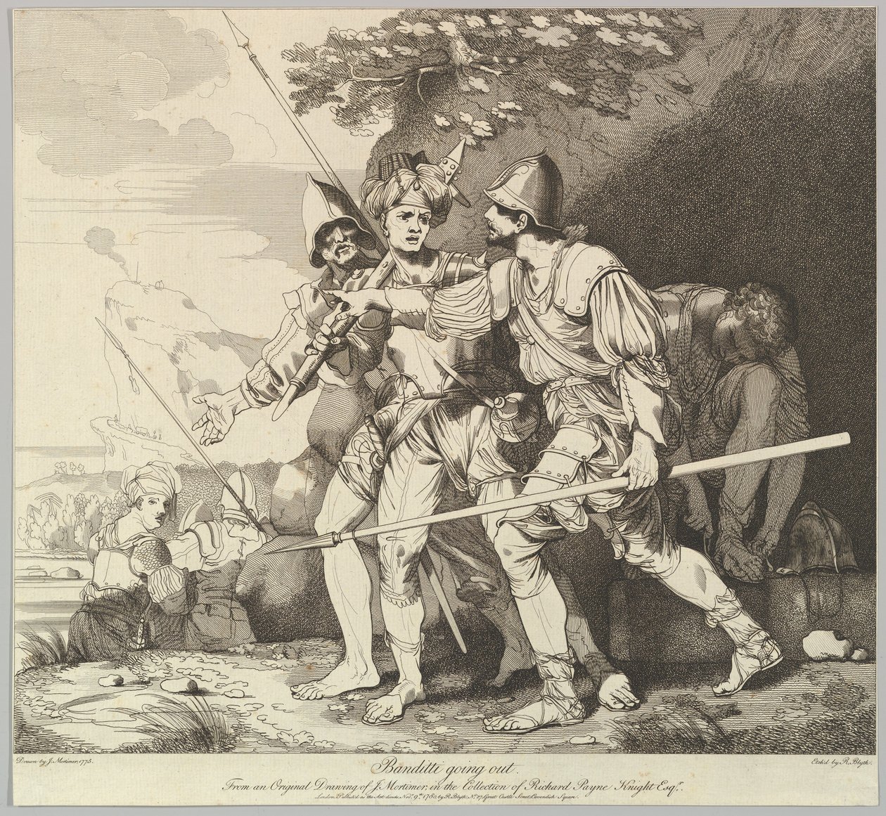 Bandidos saliendo, 9 de noviembre de 1780 de Robert Blyth