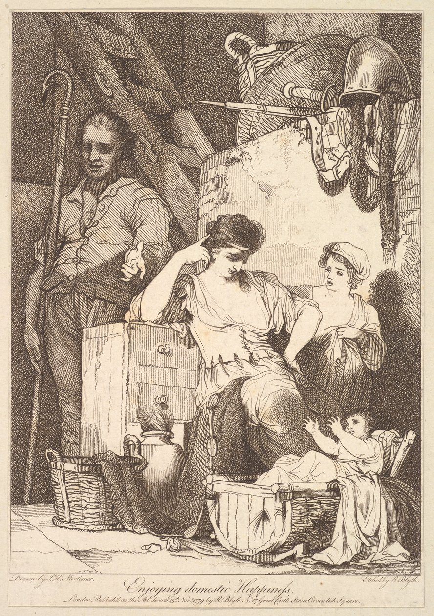 Disfrutando de la felicidad doméstica, 15 de noviembre de 1779 de Robert Blyth