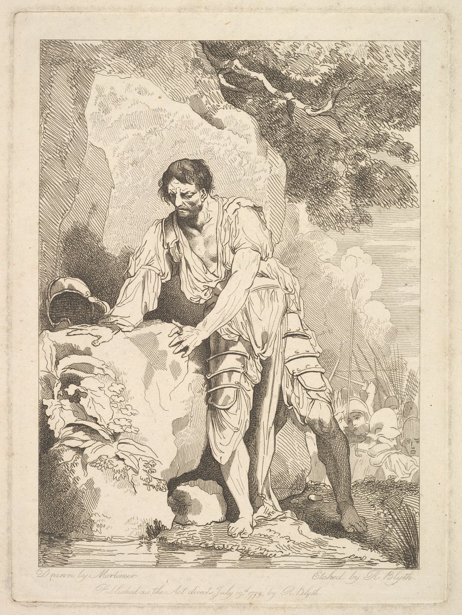 Retirada de Heridos de la Batalla, 19 de julio de 1779 de Robert Blyth