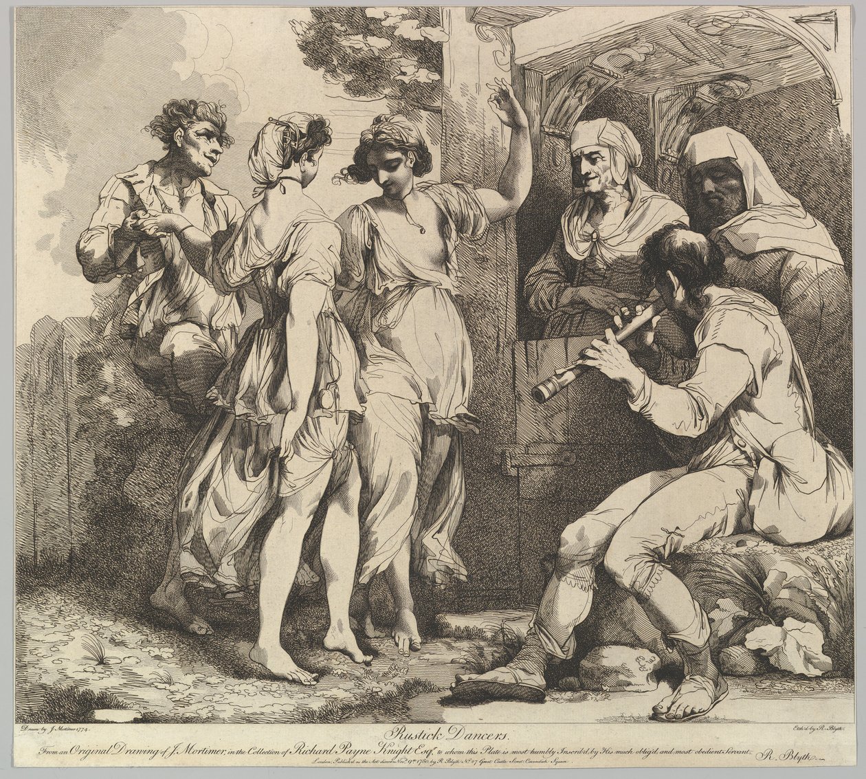 Bailarines Rústicos, 9 de noviembre de 1780 de Robert Blyth