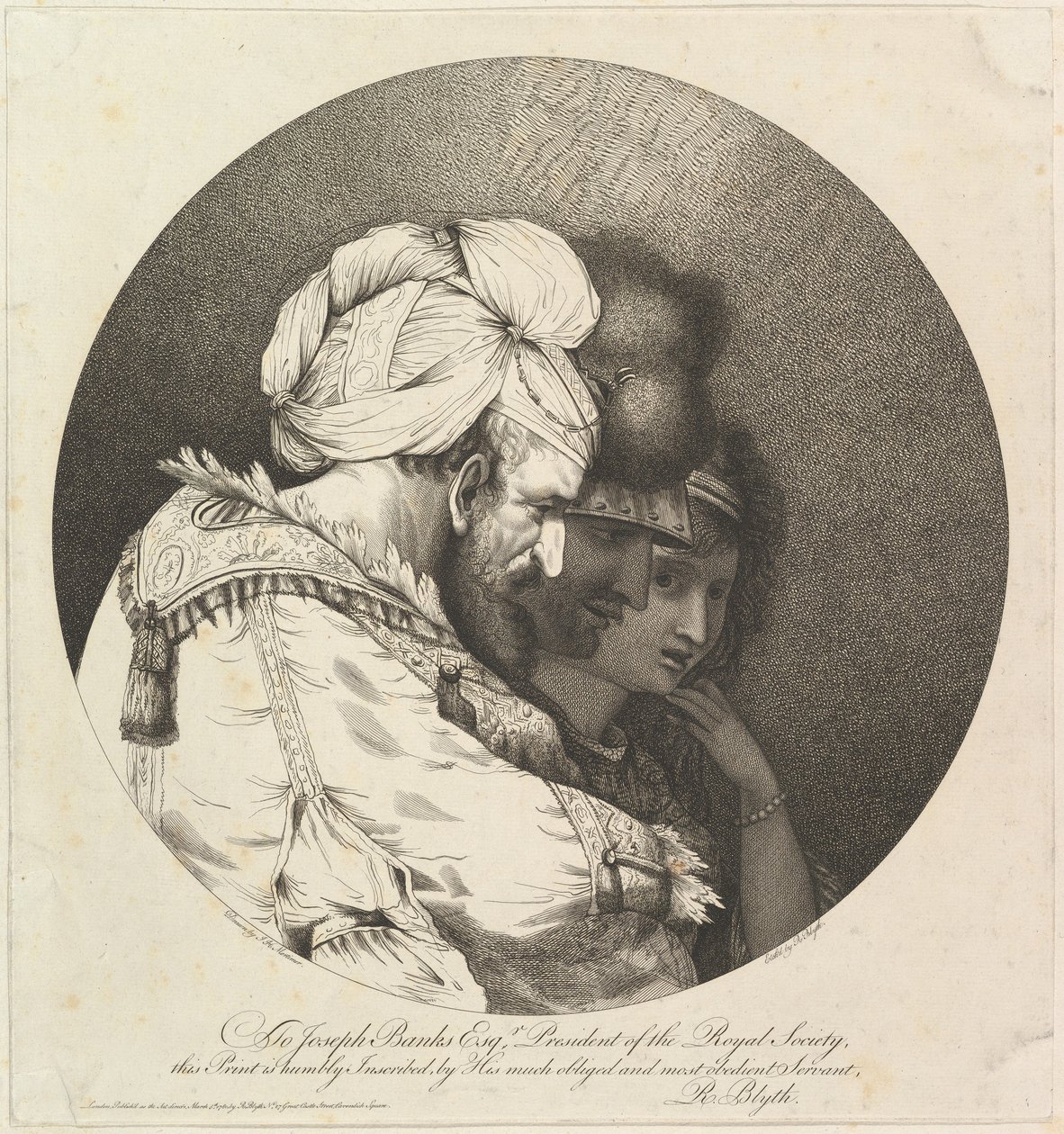 Tres cabezas orientales, 5 de marzo de 1780 de Robert Blyth