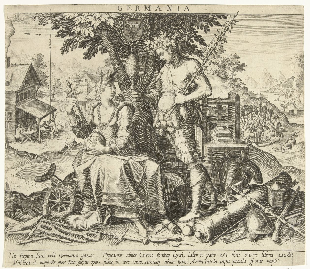 Alemania Germania (título sobre objeto) Alegorías de los países europeos (título de la serie) de Robert Bossart
