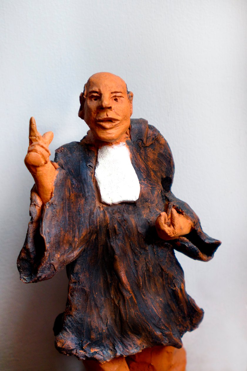 Abogado vestido, alegando, siglo XX (escultura) de Robert Bousquet