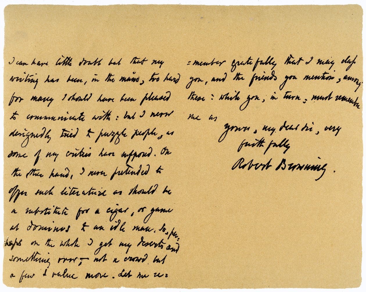 Carta de Robert Browning a William G Kingsland, 27 de noviembre de 1868 de Robert Browning