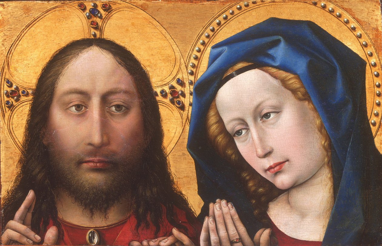 Cristo y la Virgen de Robert Campin