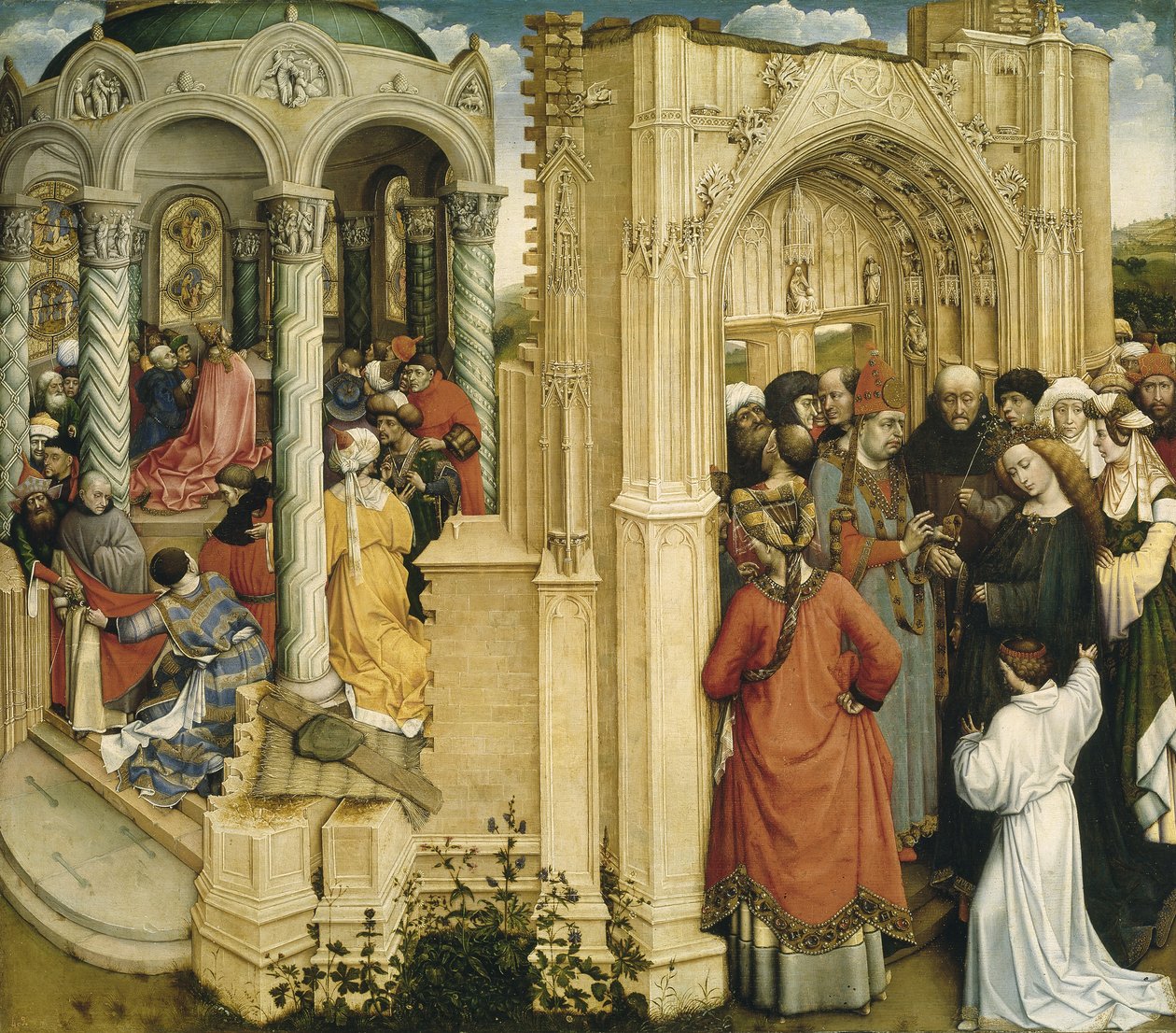 El matrimonio de María y José, c. 1420 de Robert Campin