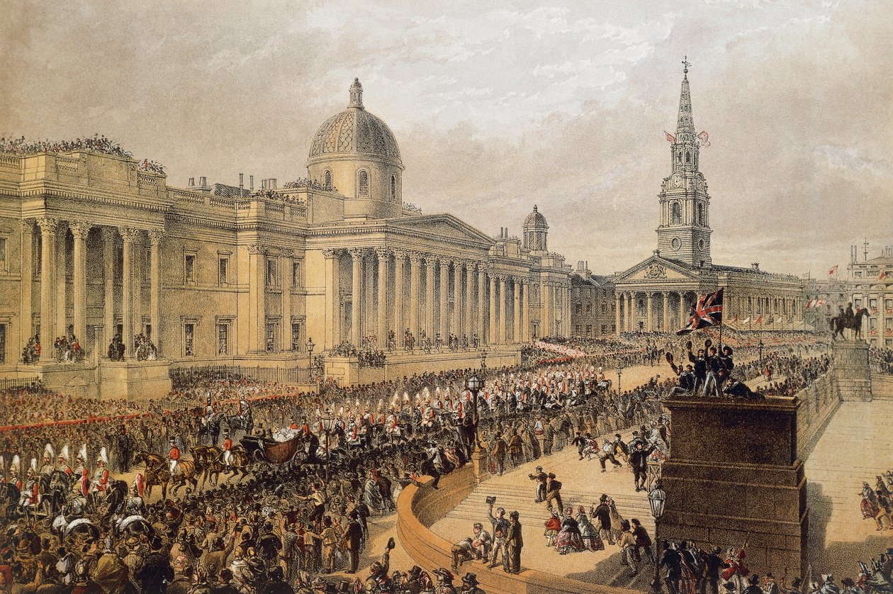 Procesión nupcial de Eduardo VII y la Princesa Alexandra de Dinamarca, Londres de Robert Charles Dudley