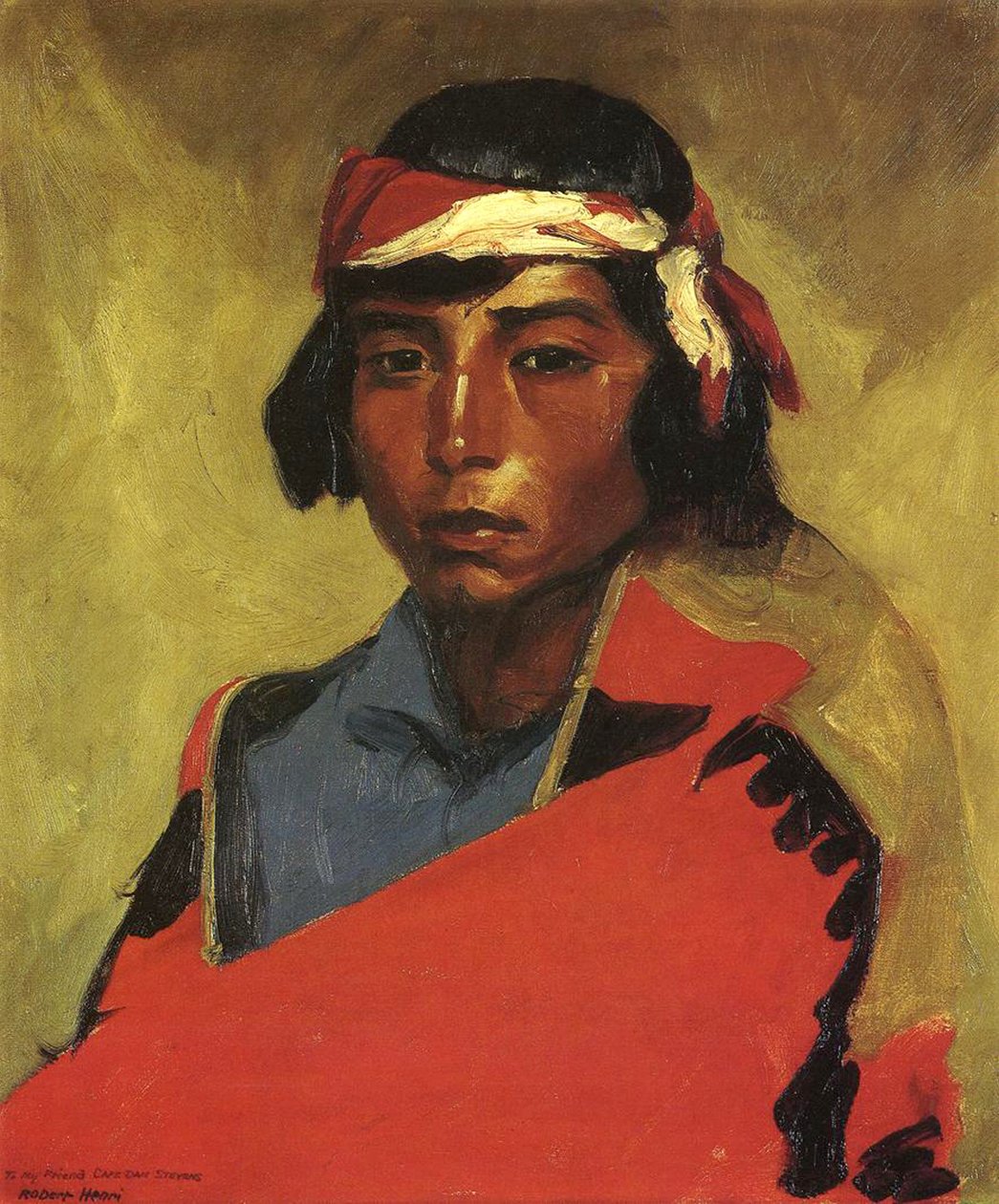 Niño del Pueblo Tesuque, 1916 de Robert Cozad Henri