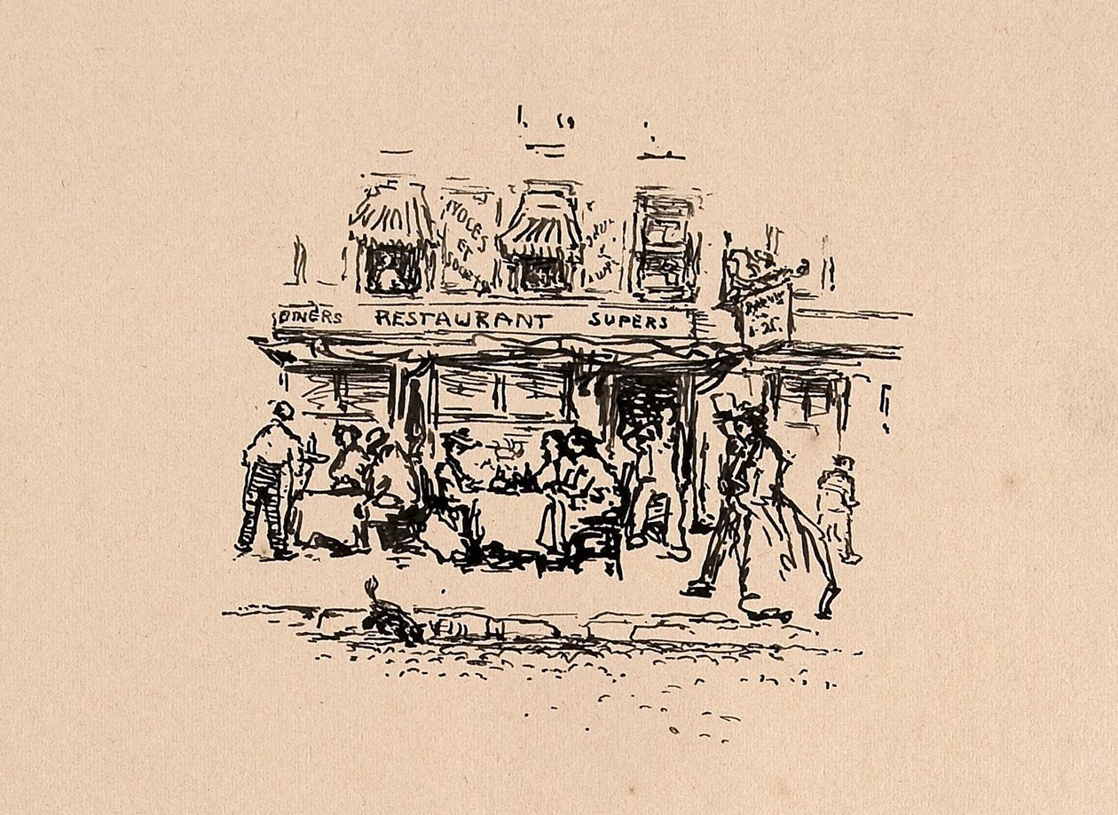Dónde cenamos en el Barrio Latino de París en 1896 de Robert Cozad Henri