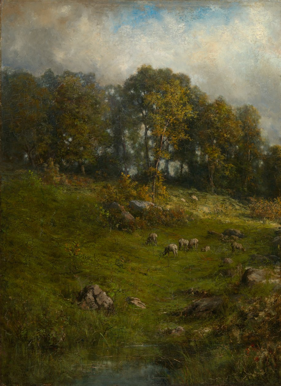Un pastizal en la ladera, finales del siglo XIX-principios del siglo XX de Robert Crannell Minor