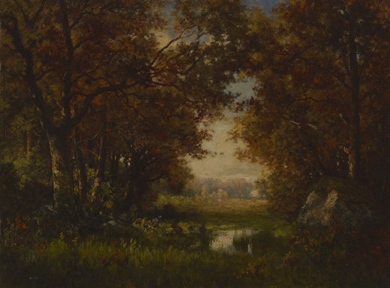 Escena en el Bosque de Fontainebleau de Robert Crannell Minor