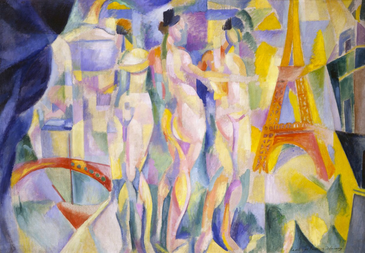 La ciudad de París, c.1911 (óleo sobre lienzo) de Robert Delaunay