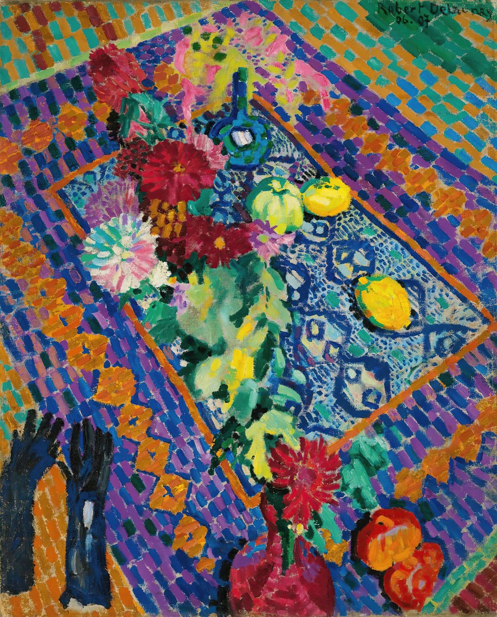 Naturaleza muerta con guantes, 1906-1907 de Robert Delaunay