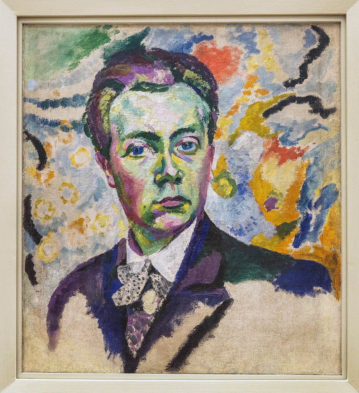 Autorretrato - Delaunay Robert (1885-1941) - Invierno 1905-1906 - Altura: 0,54 m - Longitud: 0,46 m - París, Centro Pompidou - Museo Nacional de Arte Moderno de Robert Delaunay