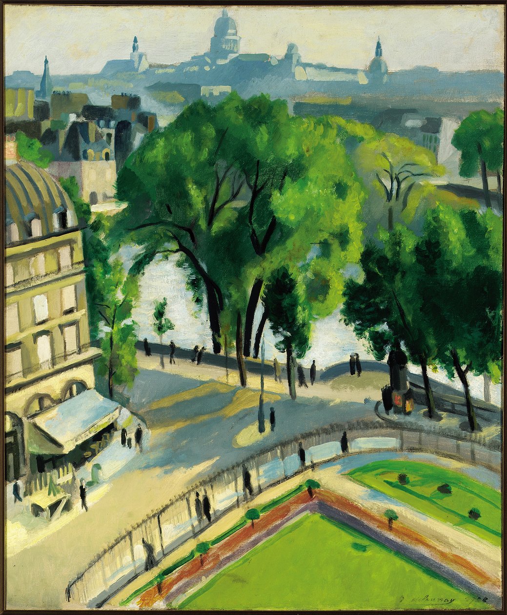 Vista del muelle del Louvre de Robert Delaunay