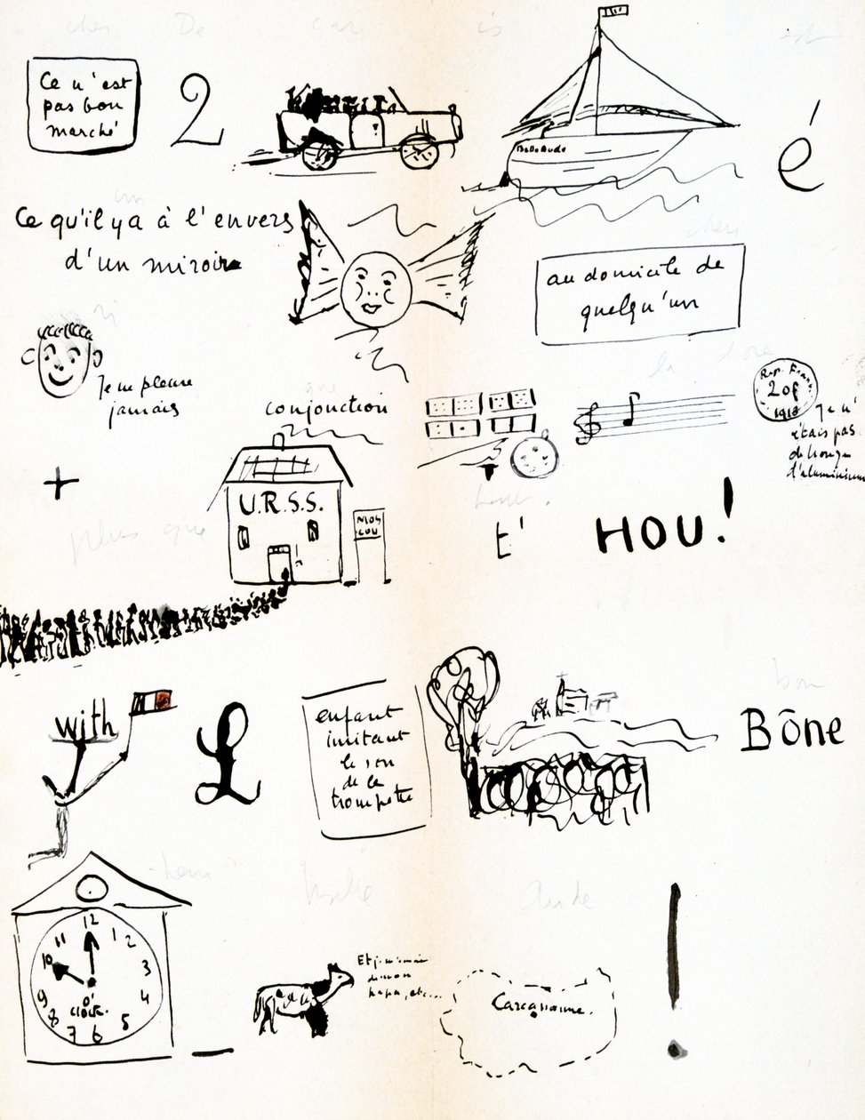 Rebus: ¡Hou!, c. 1920-1945 de Robert Desnos