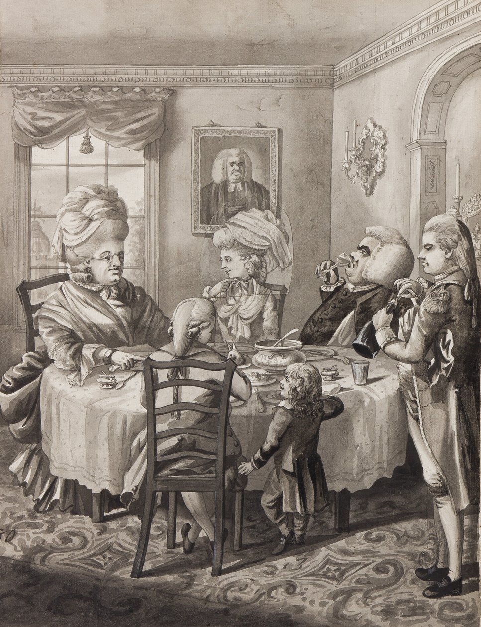 Un maestro párroco con una buena vida, 1782 de Robert Dighton