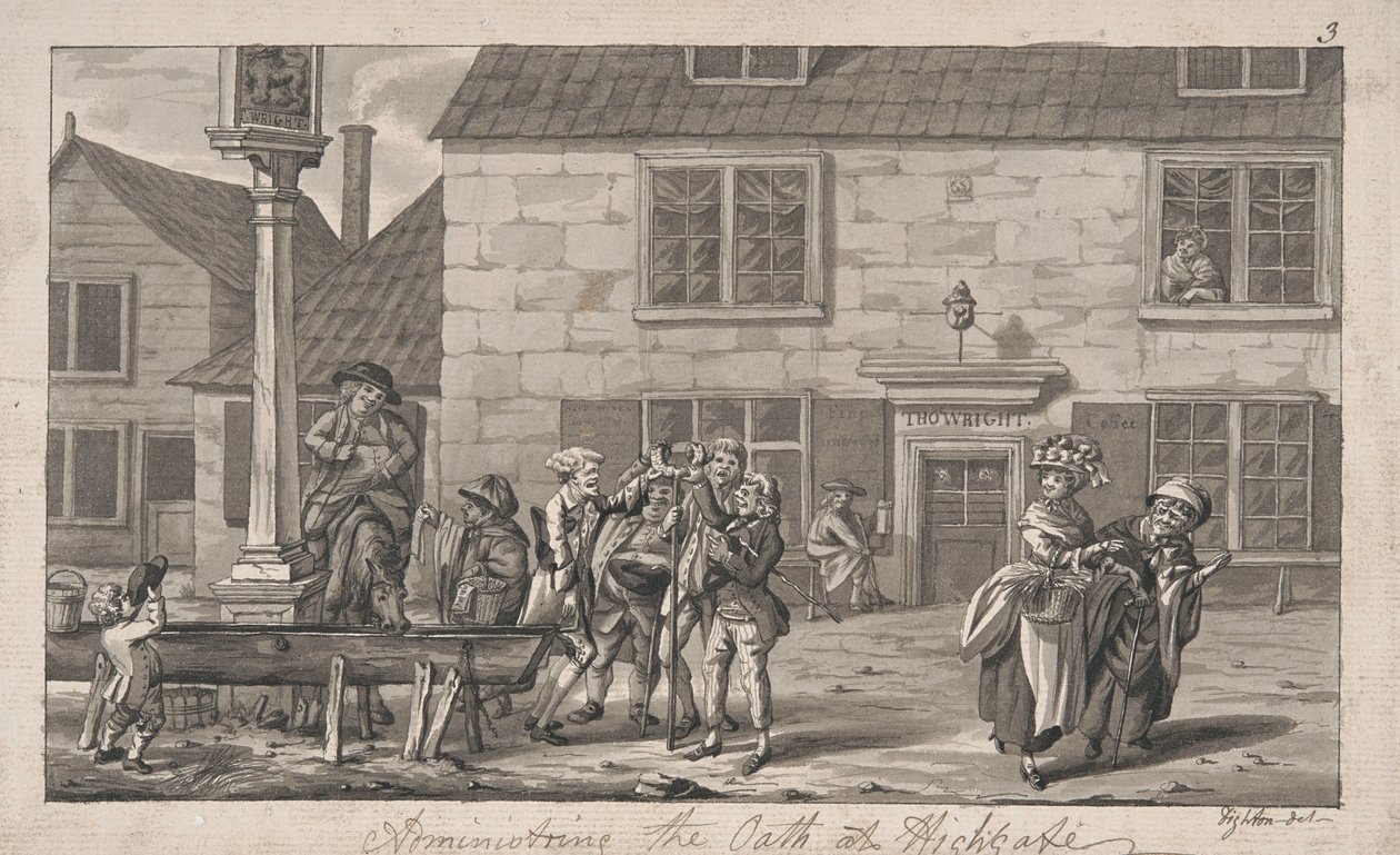 Juramento en Highgate de Robert Dighton