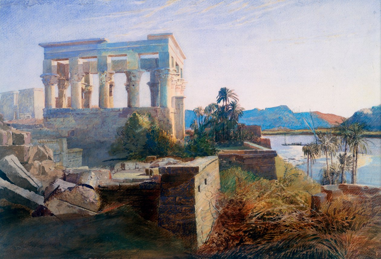 Philae, Egipto, siglo XIX de Robert Dighton