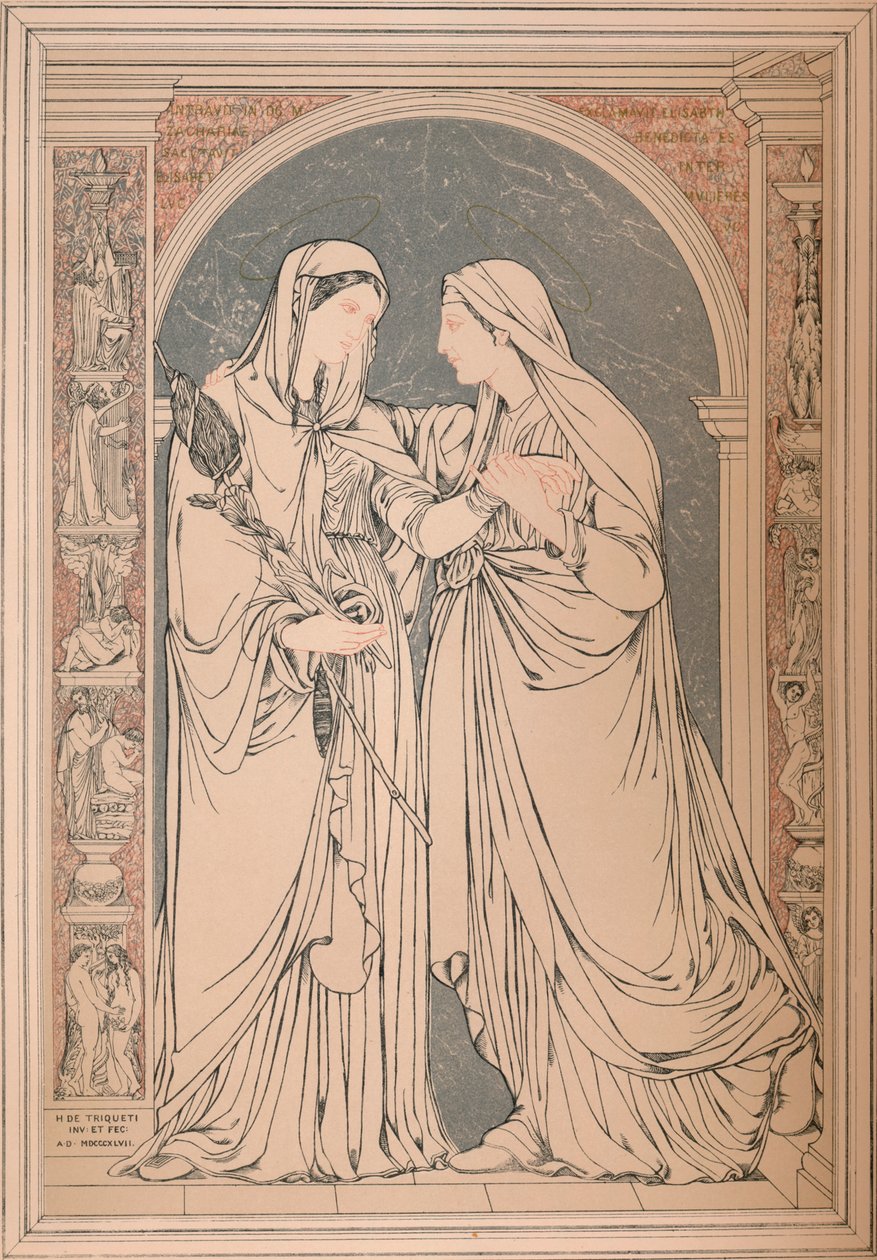 Un cuadro de mosaico de mármol, por el Barón H. De Triqueti, París, 1893 de Robert Dudley
