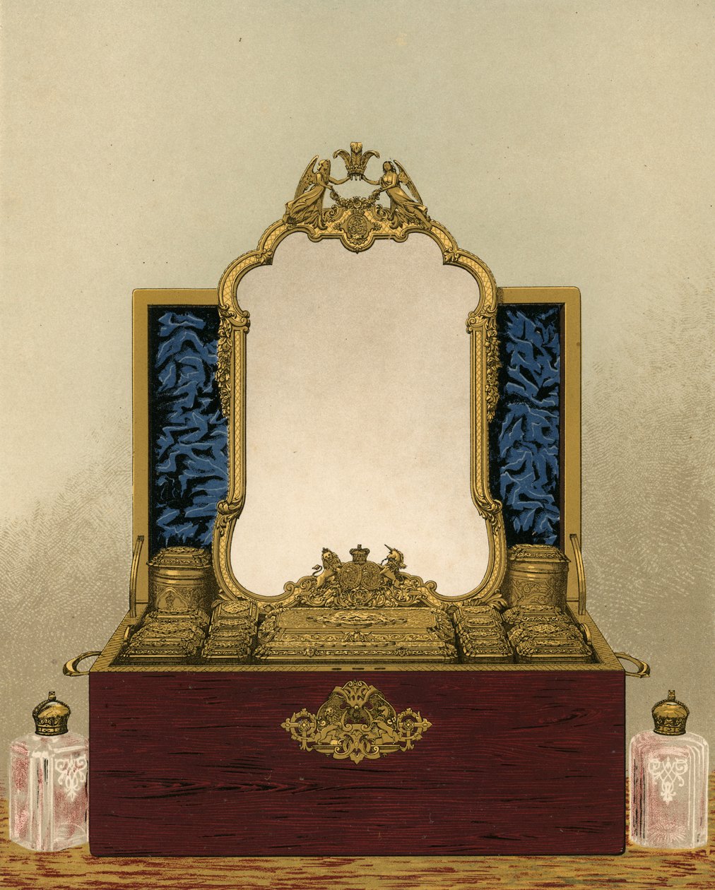 Tocador, presentado por las damas y caballeros de la Casa de Su Majestad (cromolito) de Robert Dudley