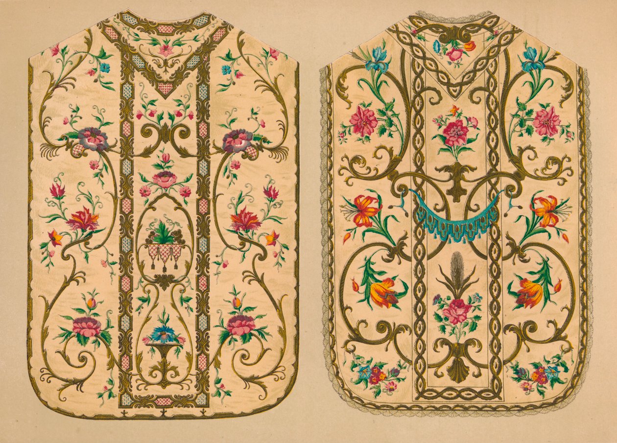 Casullas bordadas por Luigi & Ersilia Martini, 1893 de Robert Dudley