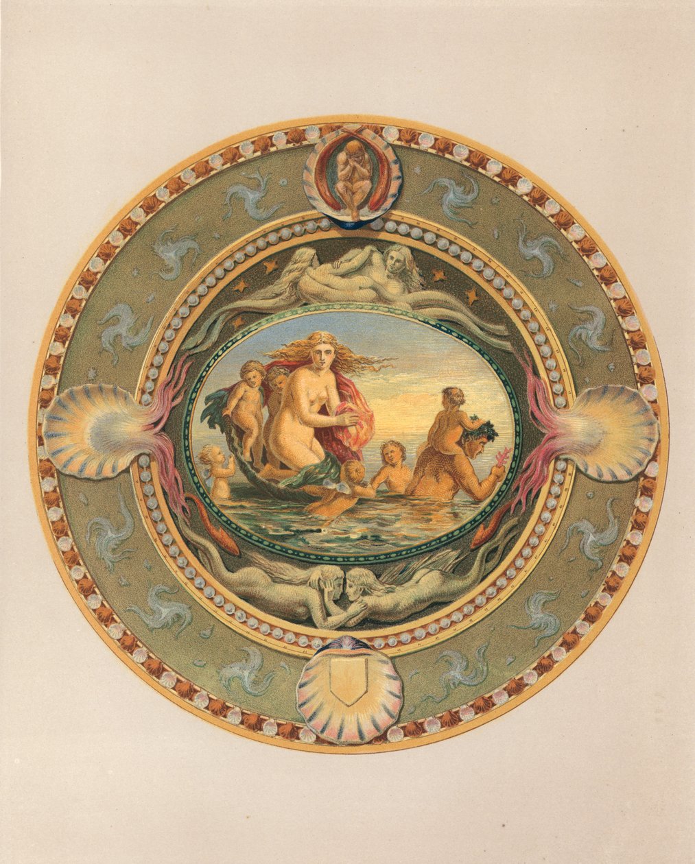 Meseta en mayólica, obsequio del conde de Mount Edgecumbe (cromolito) de Robert Dudley