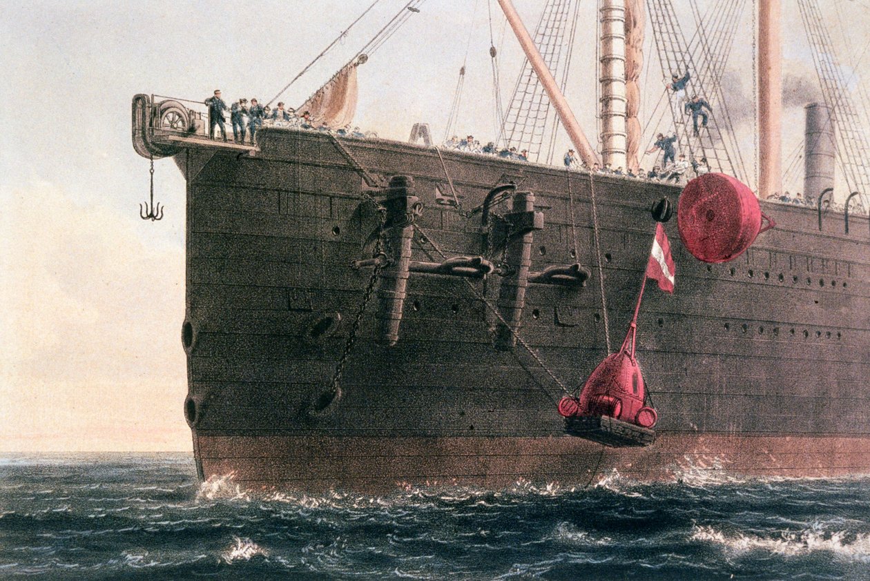 La colocación del cable telegráfico transatlántico, 8 de agosto de 1866 de Robert Dudley