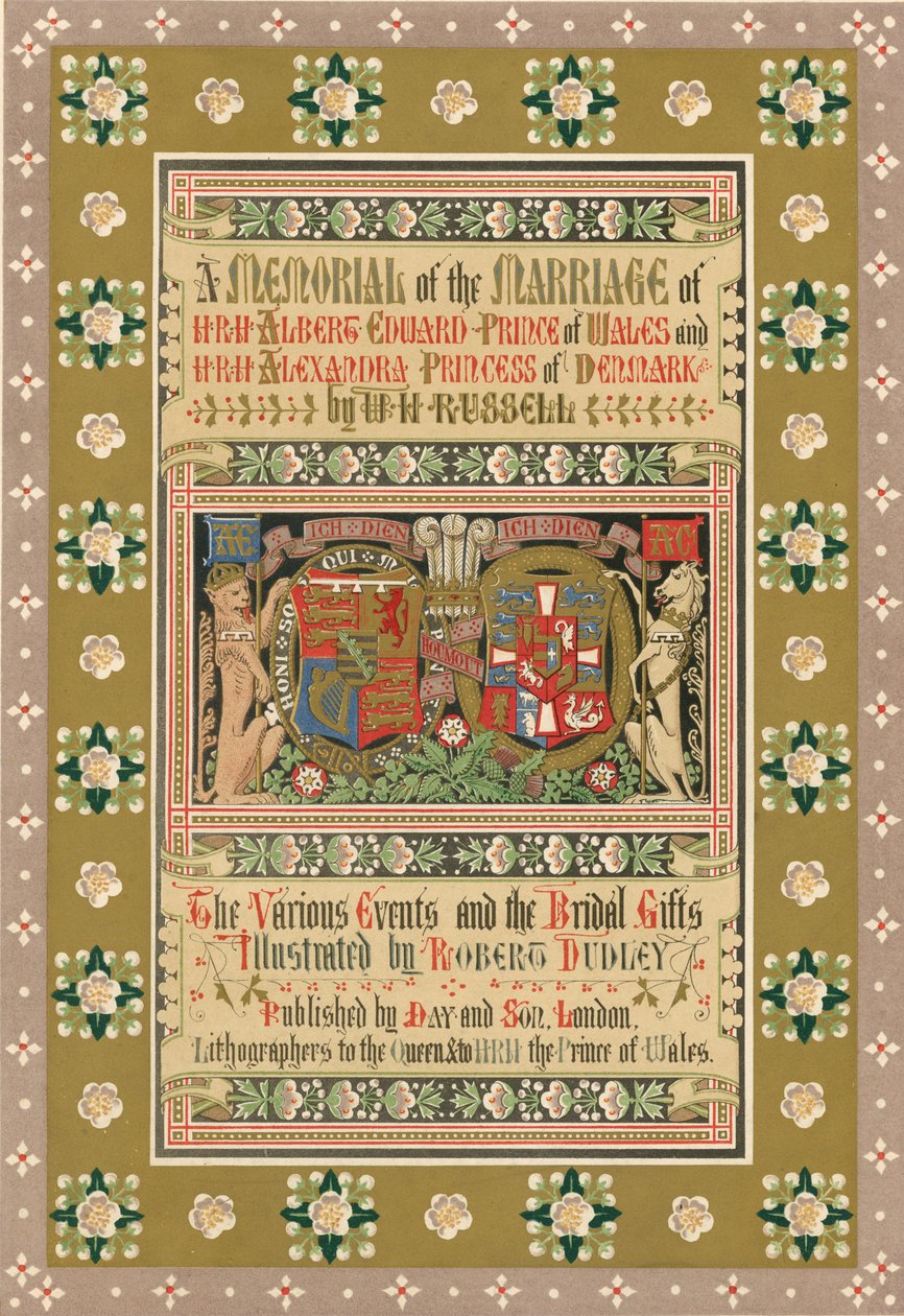 Portada (cromolito) de Robert Dudley