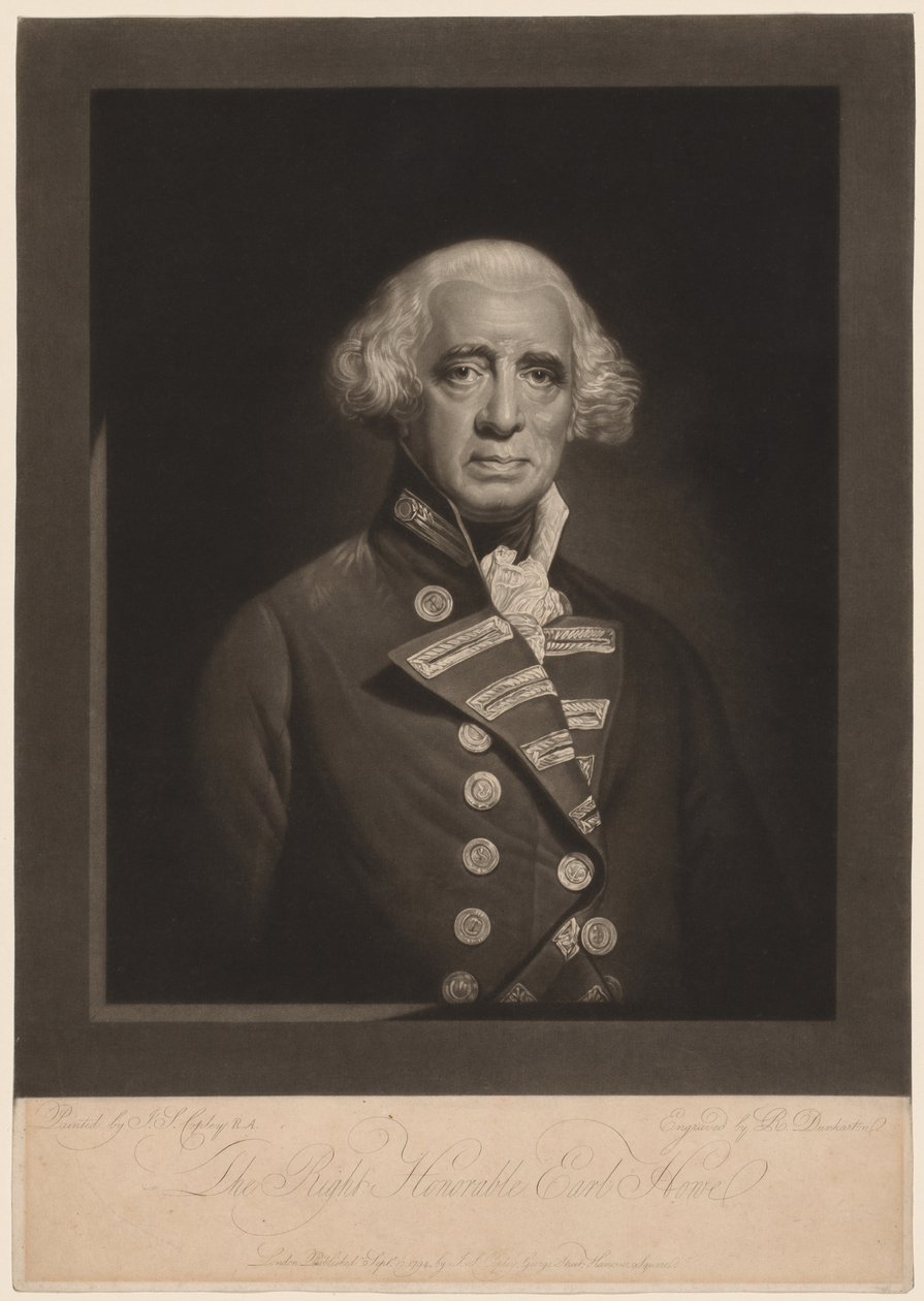 Richard, Conde Howe, 1794 de Robert Dunkarton