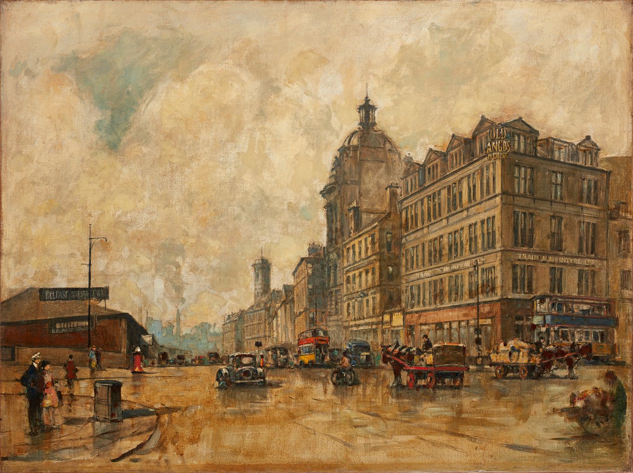 Broomielaw (óleo sobre lienzo) de Robert Eadie