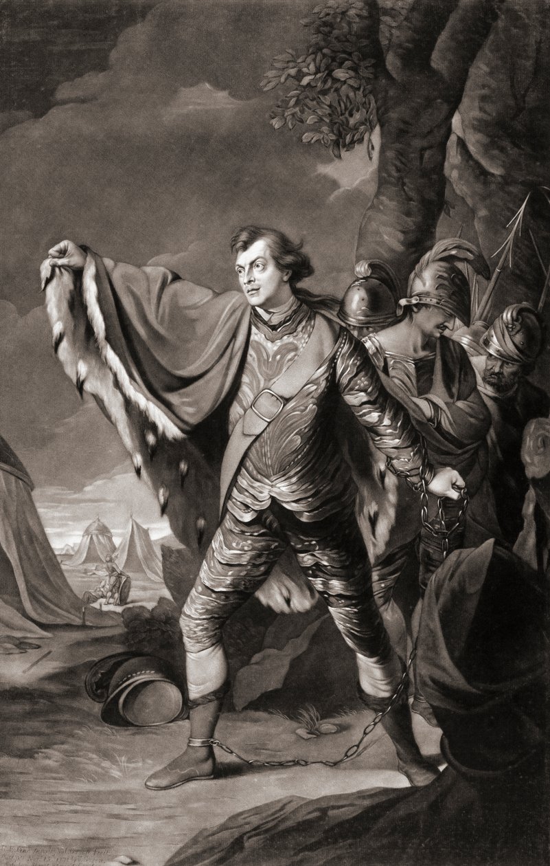 El actor inglés Samuel Reddish. Retrato. (impresión) de Robert Edge (after) Pine