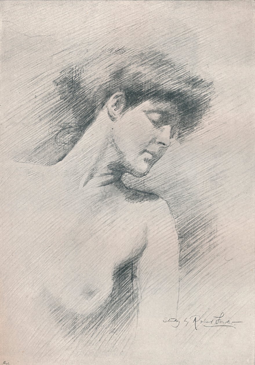Estudio femenino, c.1895 de Robert Fowler