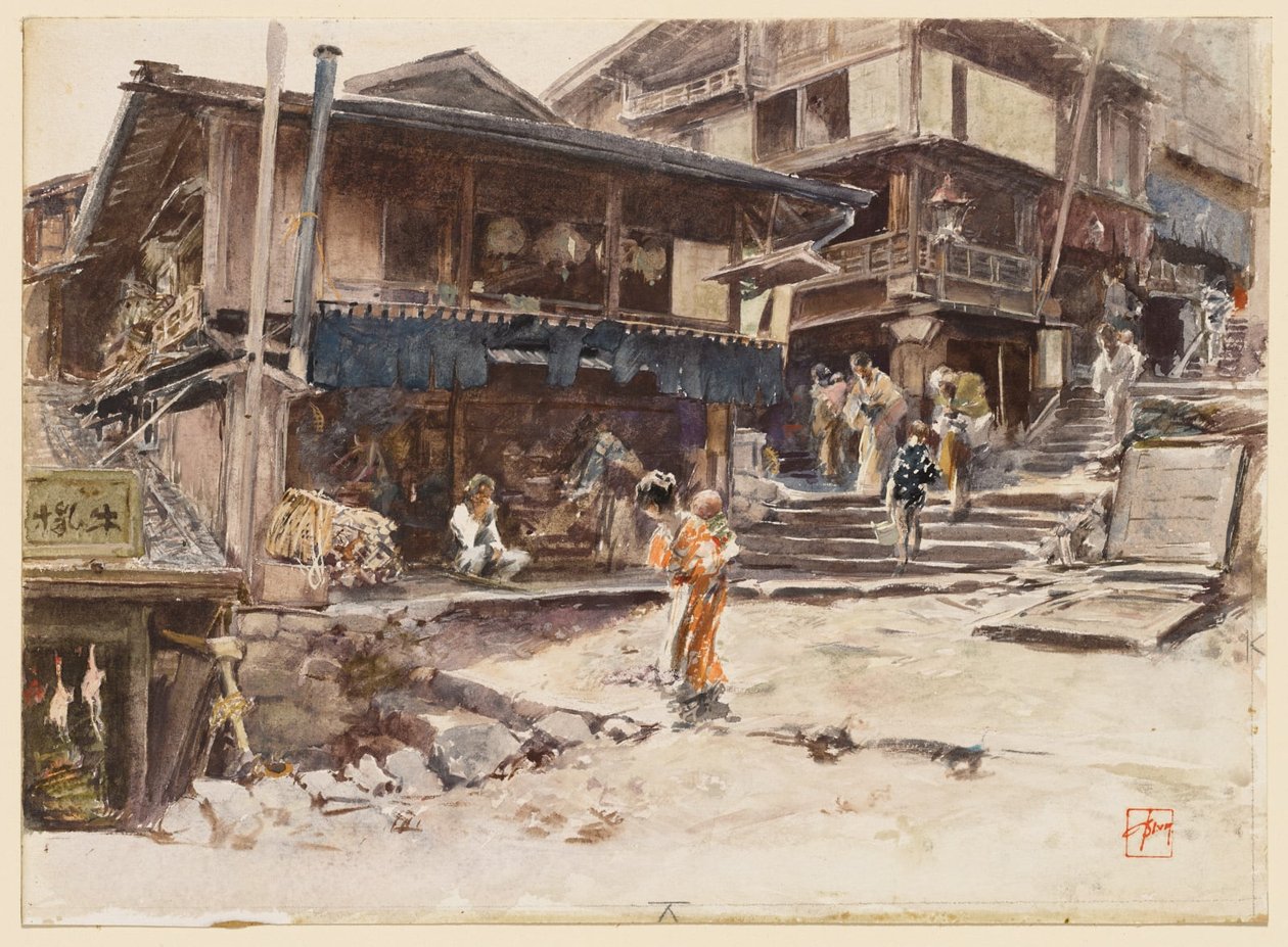 Una calle de Ikao, Japón, I de Robert Frederick Blum
