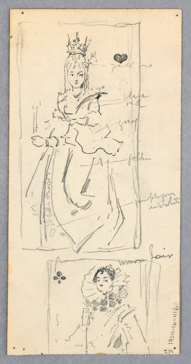 Dibujo, Escena callejera, Italia (anverso); Dos vistas enmarcadas de mujeres jugando a las cartas (reverso), 1882 de Robert Frederick Blum