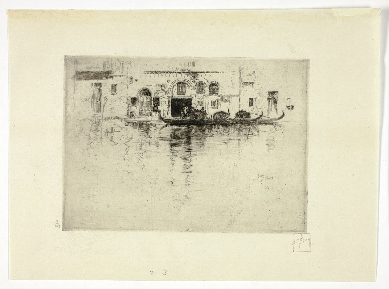 Góndolas y Palacio Veneciano de Robert Frederick Blum